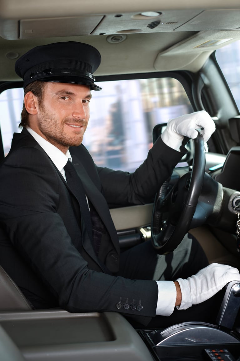 Professionele chauffeur