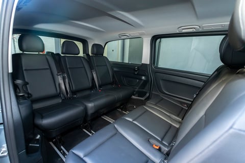Istanbul, Turkey - January 3 2025: Mercedes-Benz Vito Tourer has luxury interior design.
