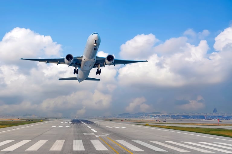 Schiphol Airport vliegtuig