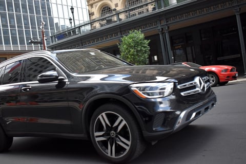 Black Mercedes GLC SUV in Houston